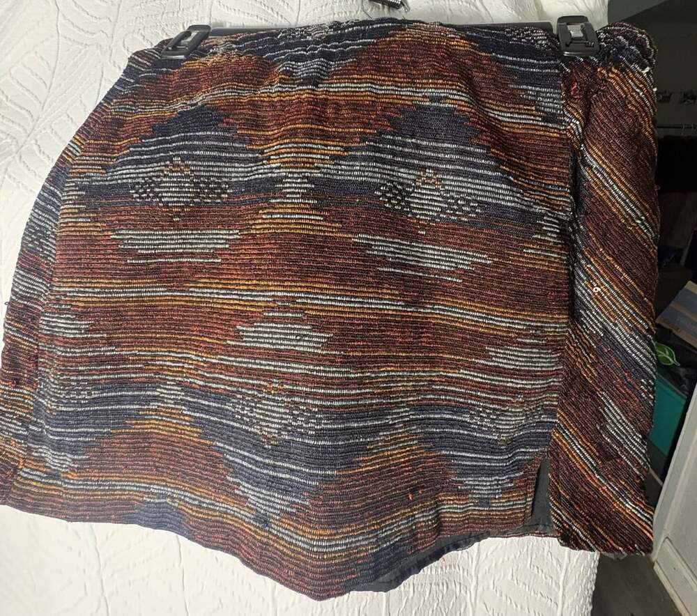 Cato Women's Size 12 Southwestern Pattern Textured Woven Mini Skirt